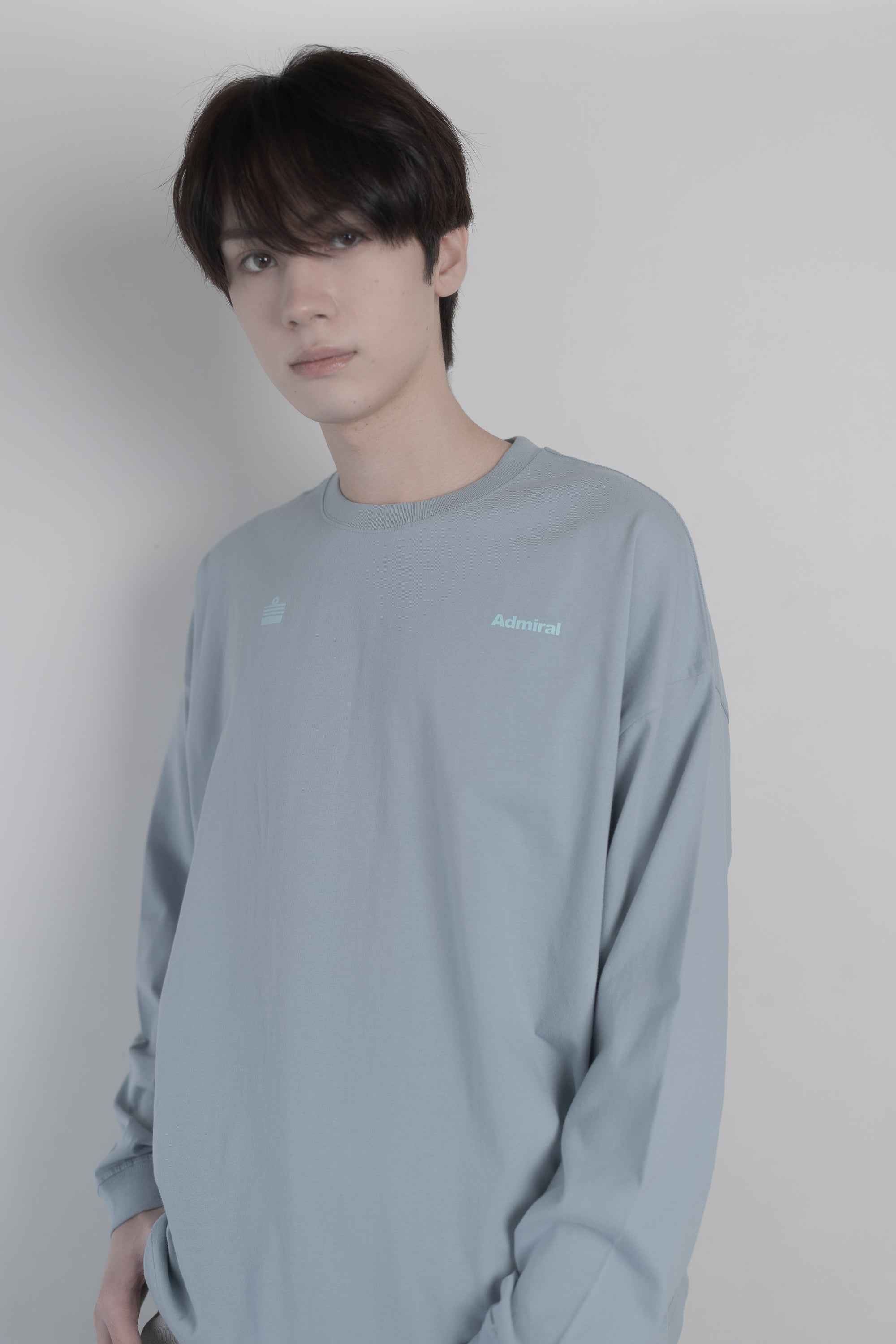 MEN Big silhouette L/S T-shirt ANMA404