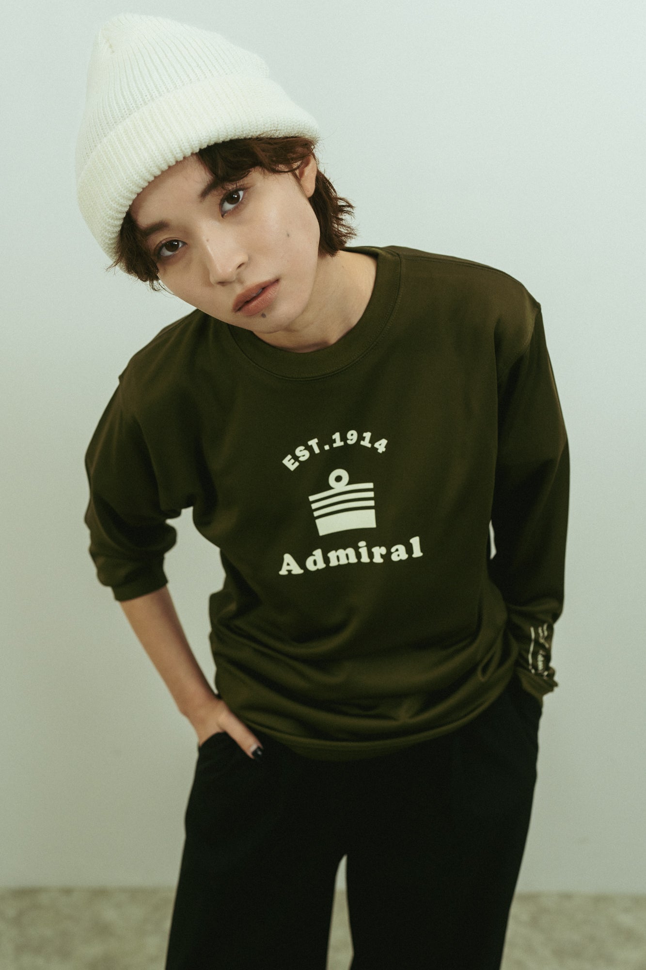 MEN  ドライシルキーロングスリーブT　ANMA606