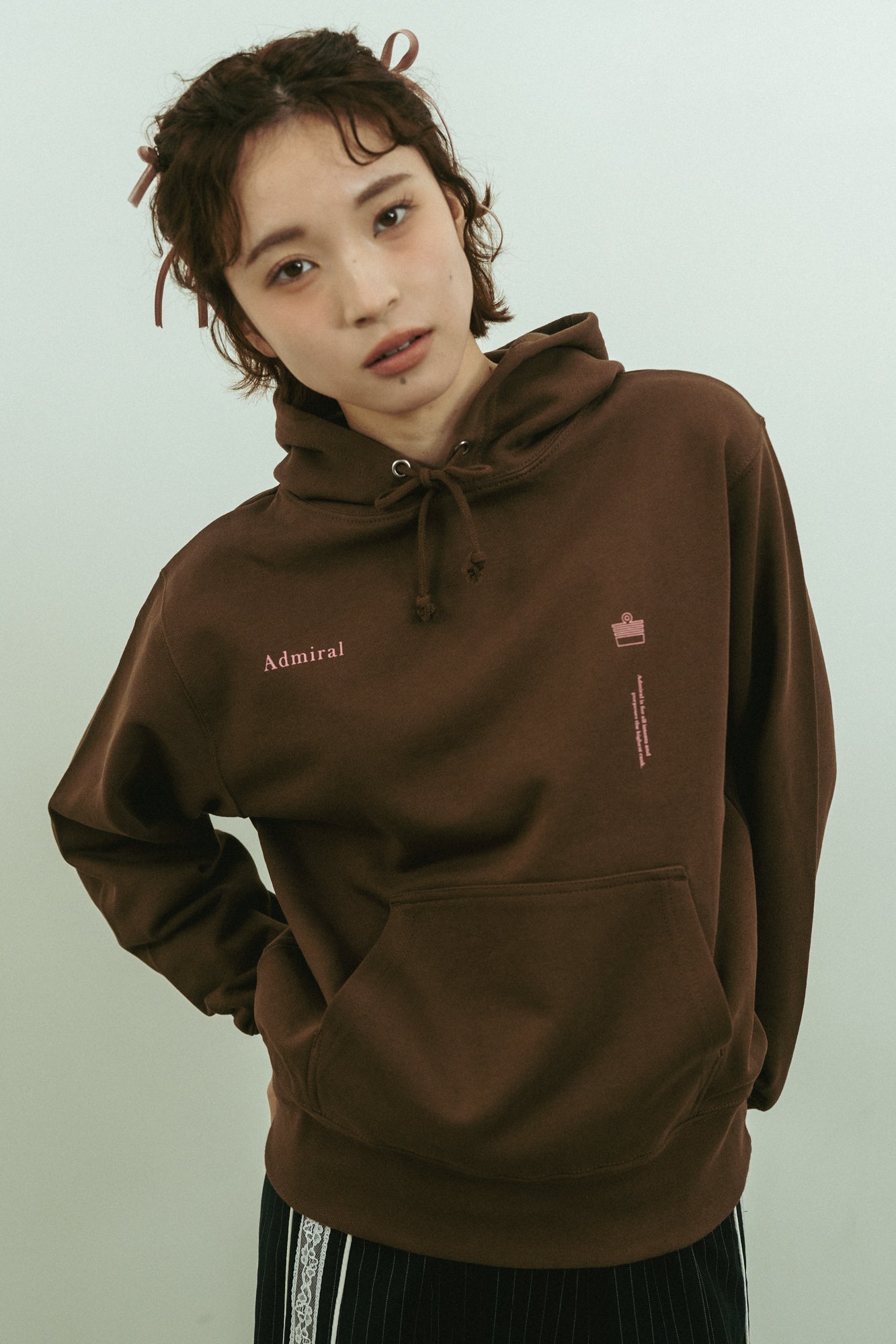 LADYS   パーカー裏パイルスウェット　ANLA608